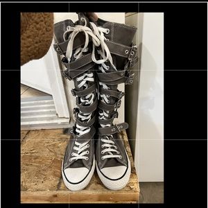 Converse All Star knee high boots. Used twice.